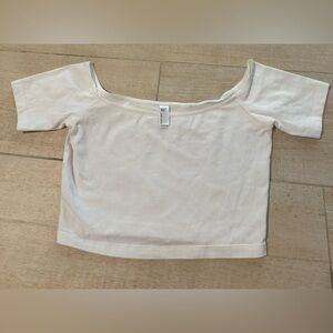 American Apparel White Crop Top